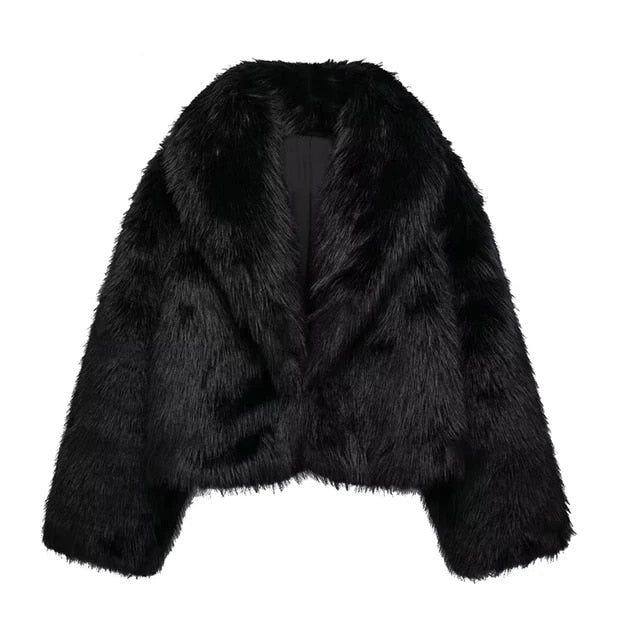 Thalara | Lux Black Fur Coat