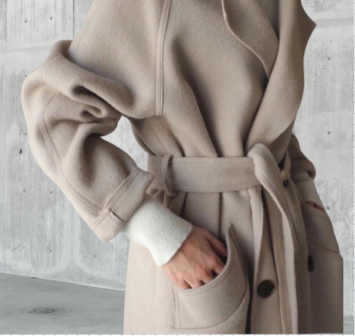 Sarah | Longline Wool Coat