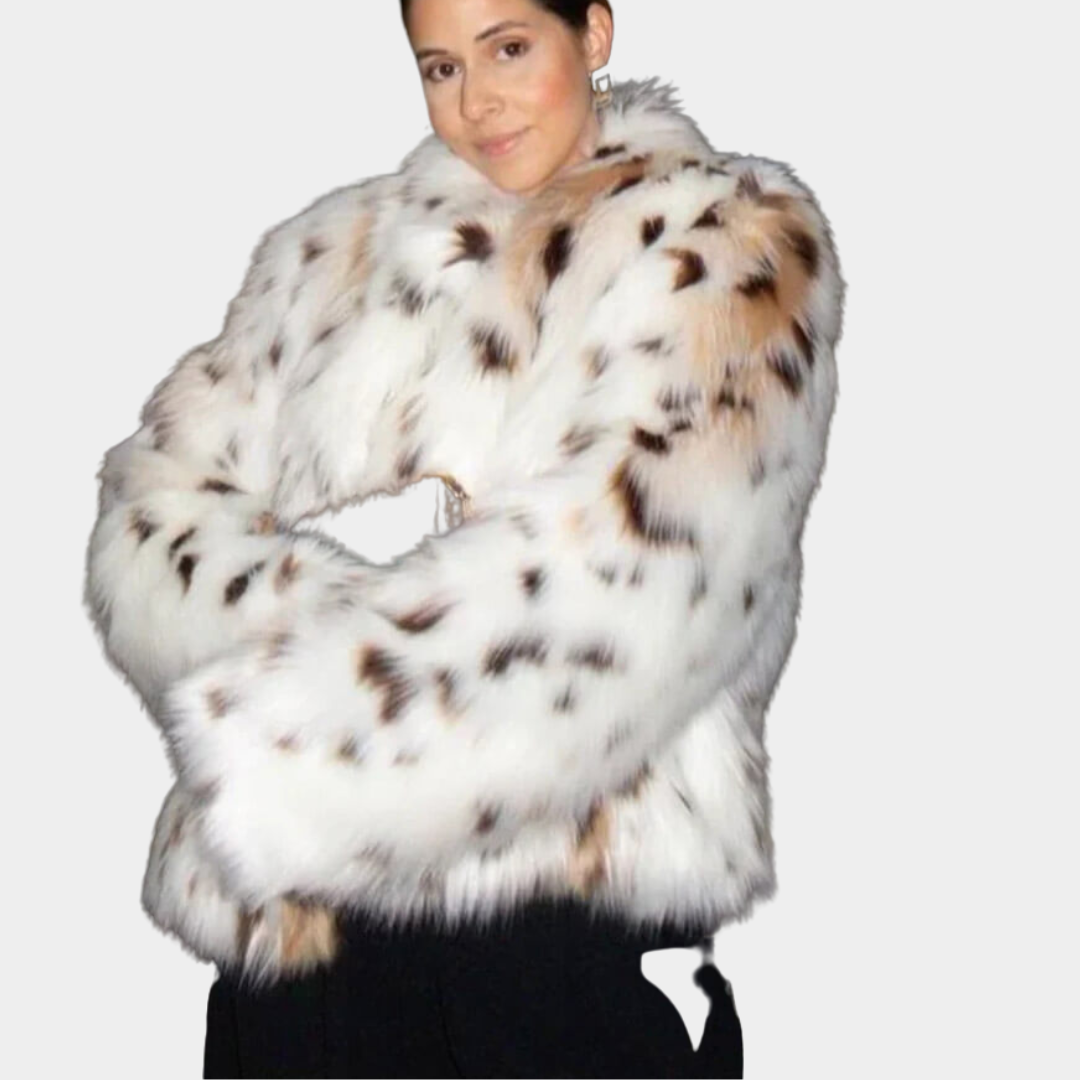 Serith | Leopard Print Fur Jacket