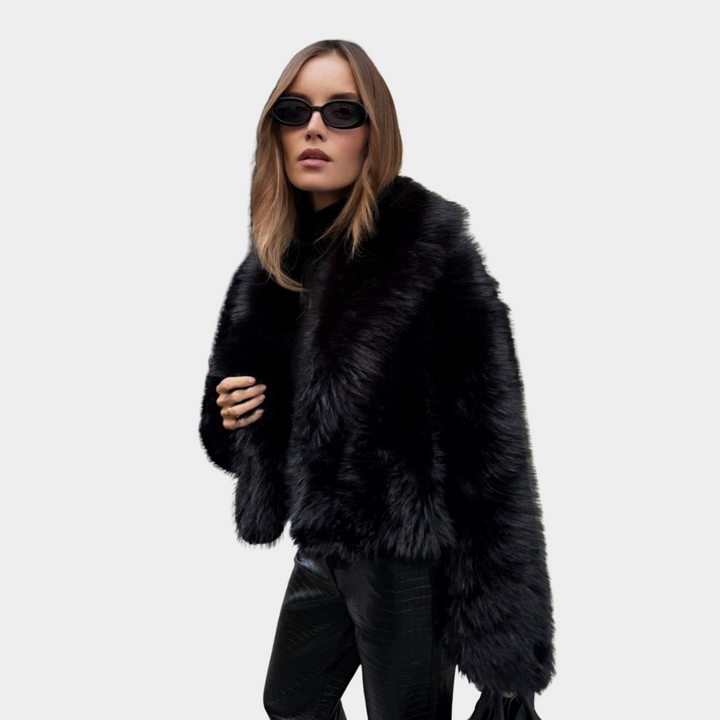 Thalara | Lux Black Fur Coat