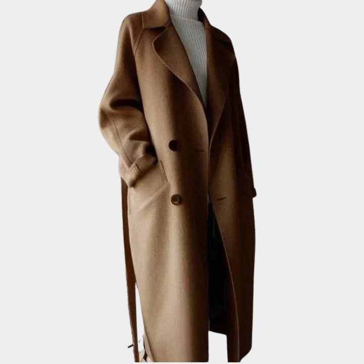 Sarah | Longline Wool Coat